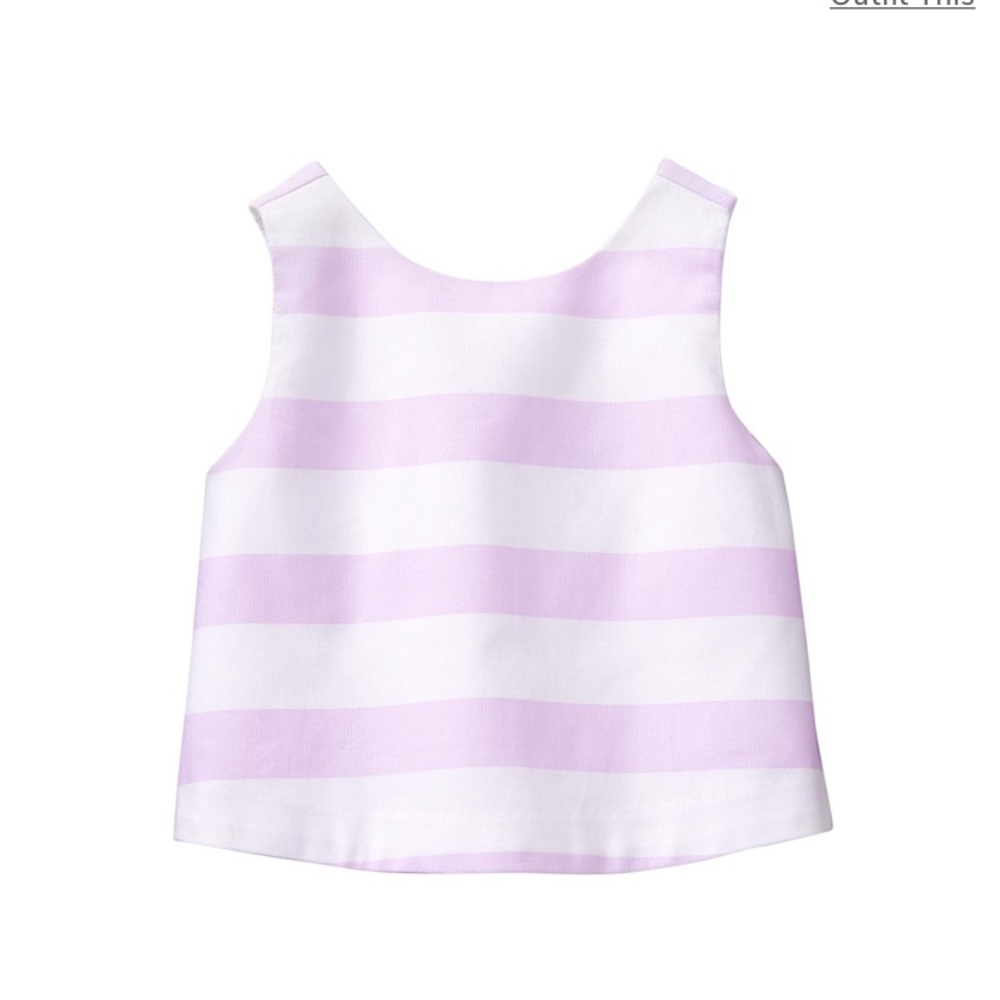 Lavender striped top